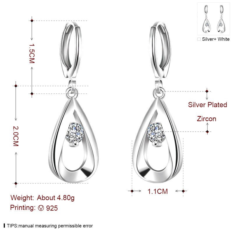 Brass With Plated Fashion Jewelry Earrings