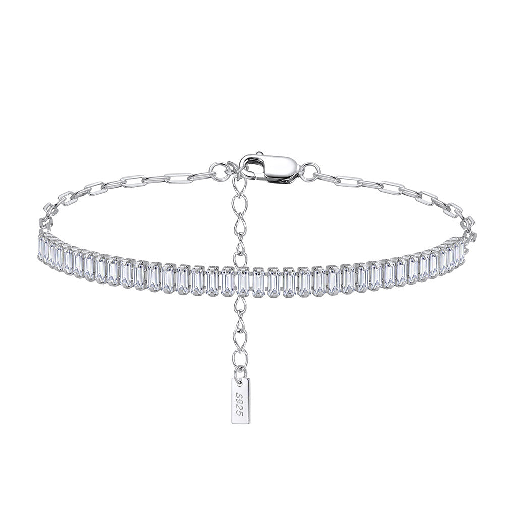 925 Sterling Silver Tennis Bracelet Extension Chain