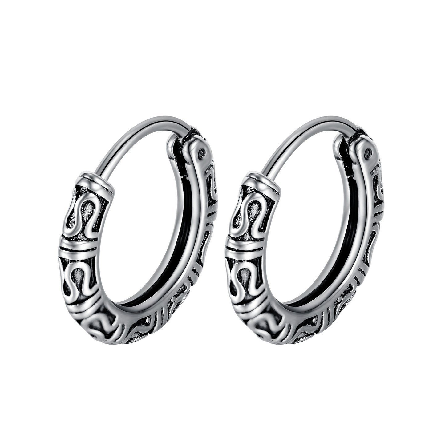 Stainless Steel Jewelry Hoop Fashion Earrings