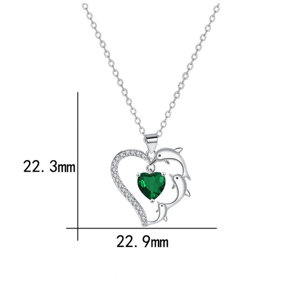 Copper With Silver Plated Heart Pendant Necklace
