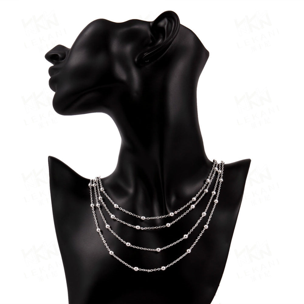 Brass With Plated Fashion Jewelry Necklace