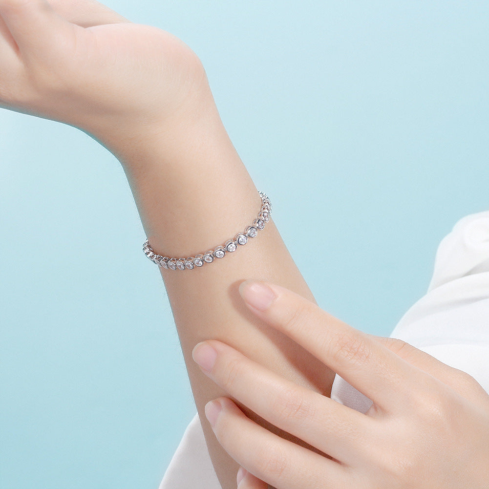 925 Sterling Silver 1.5mm 2mm 3mm Tennis Bracelet