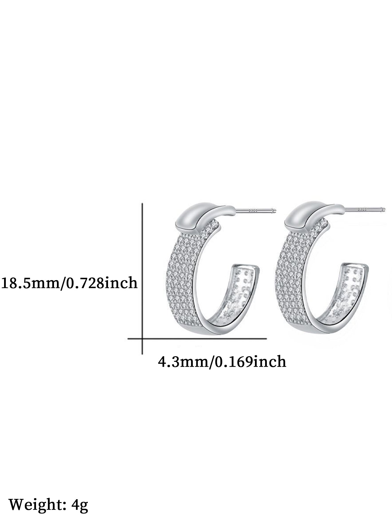 Hoop Earrings, Fashionable Earrings for Women & Girls, Trendy All-match & Exquisite Jewelry for Birthday Gift