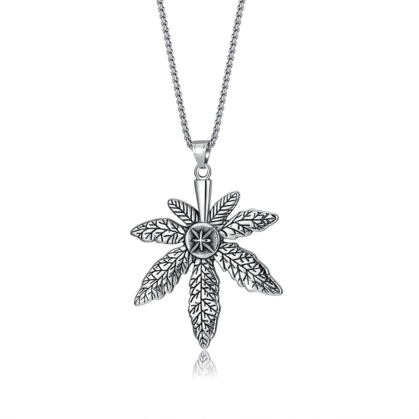 Stainless Steel Jewelry Leaf Fashion Necklace Chain
