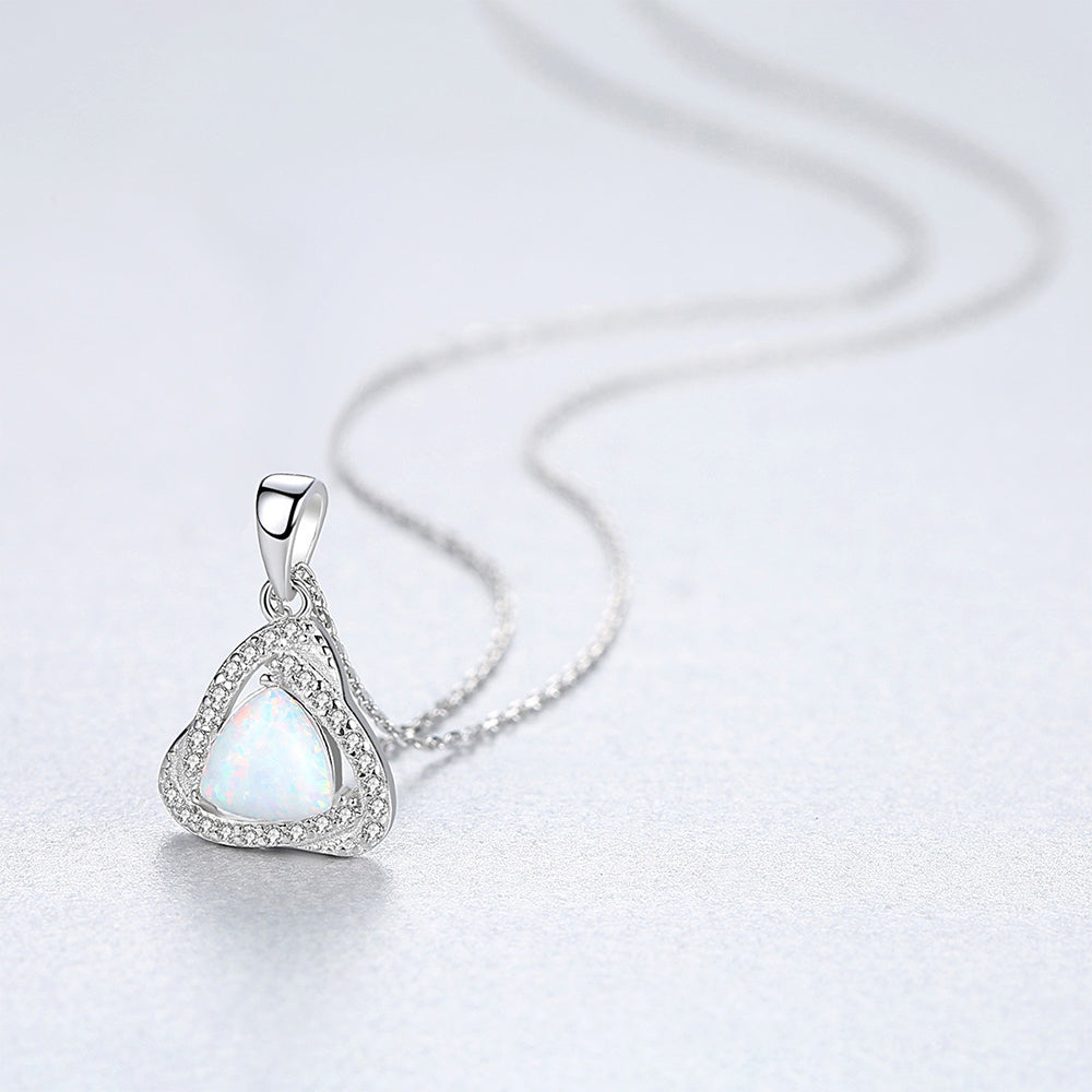 925 Sterling Silver Heart Necklace Fashion Jewelry Gift for Women Girls
