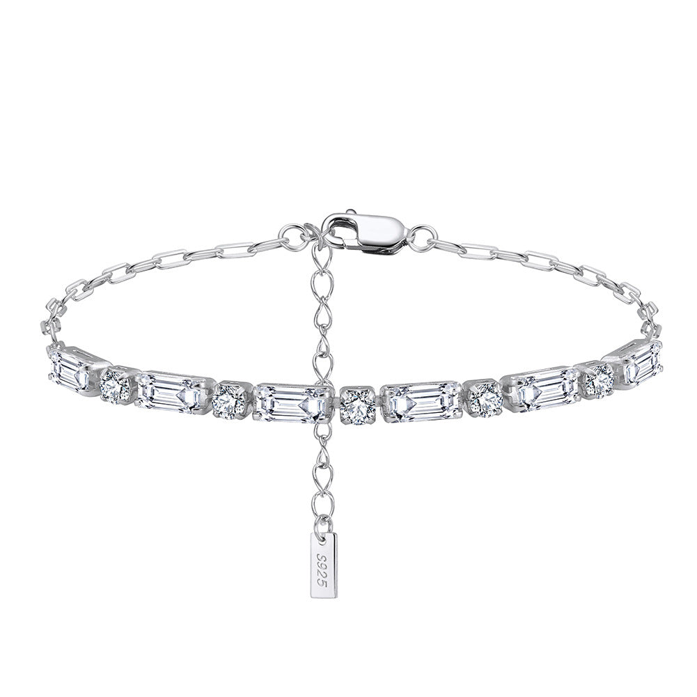 925 Sterling Silver Tennis Bracelet Extension Chain