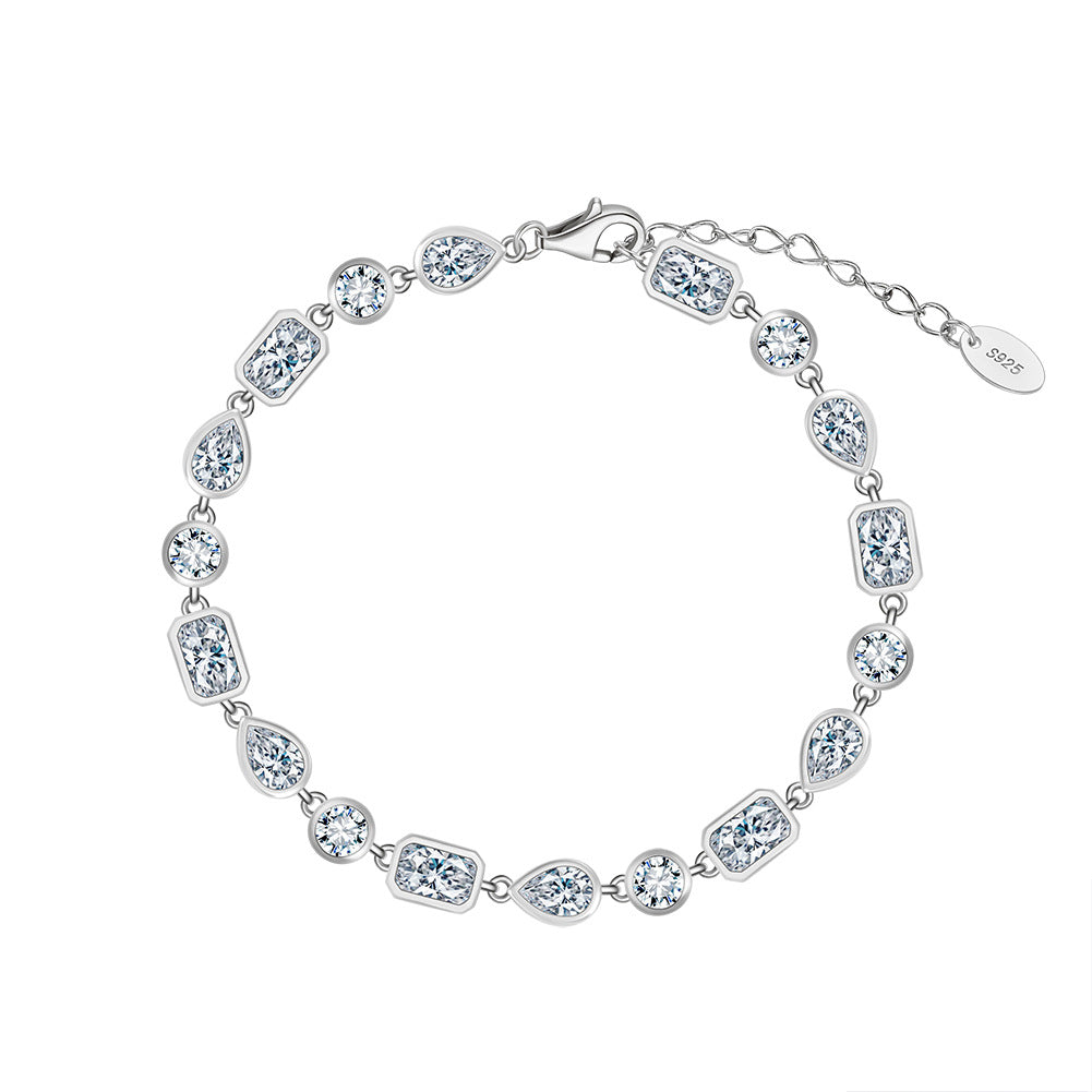 925 Sterling Silver 4mm Tennis Bracelet Extension Chain