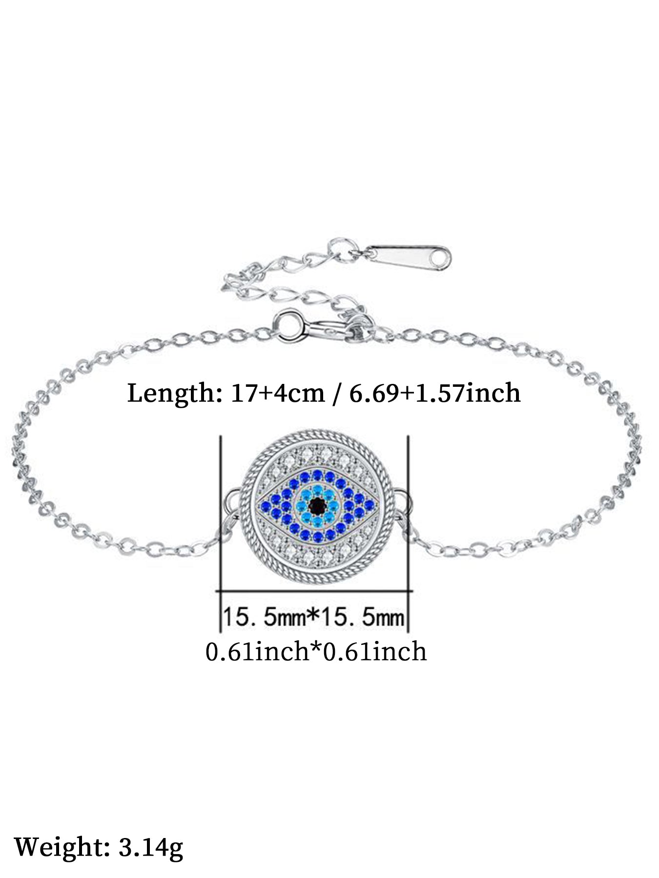 Fashion Eye Of The Devil Design Bracelet, Fashion Jewelry for Party, Daily Clothing Decor, Trendy All-match & Exquisite Jewelry for Birthday Gift