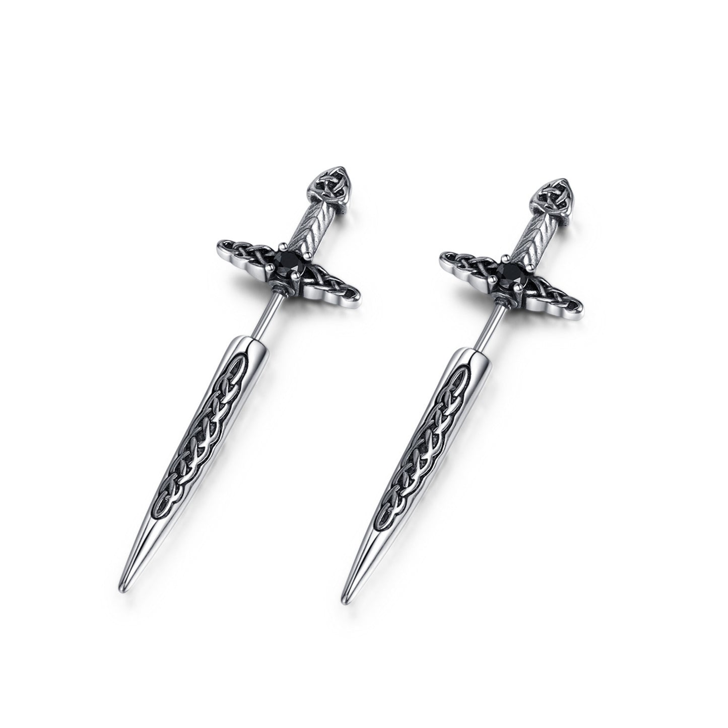 Stainless Steel Jewelry Sword Fashion Earrings