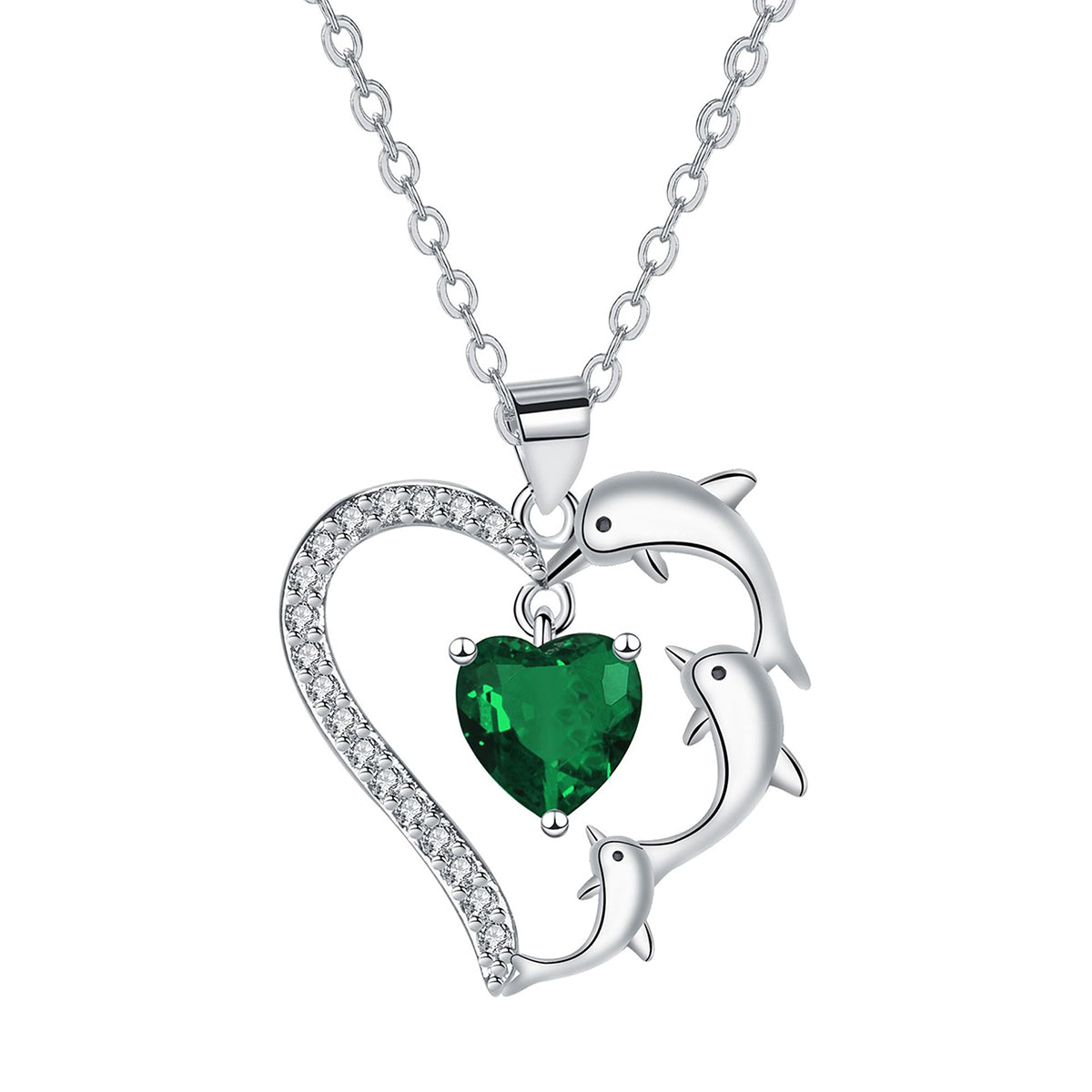 Copper With Silver Plated Heart Pendant Necklace