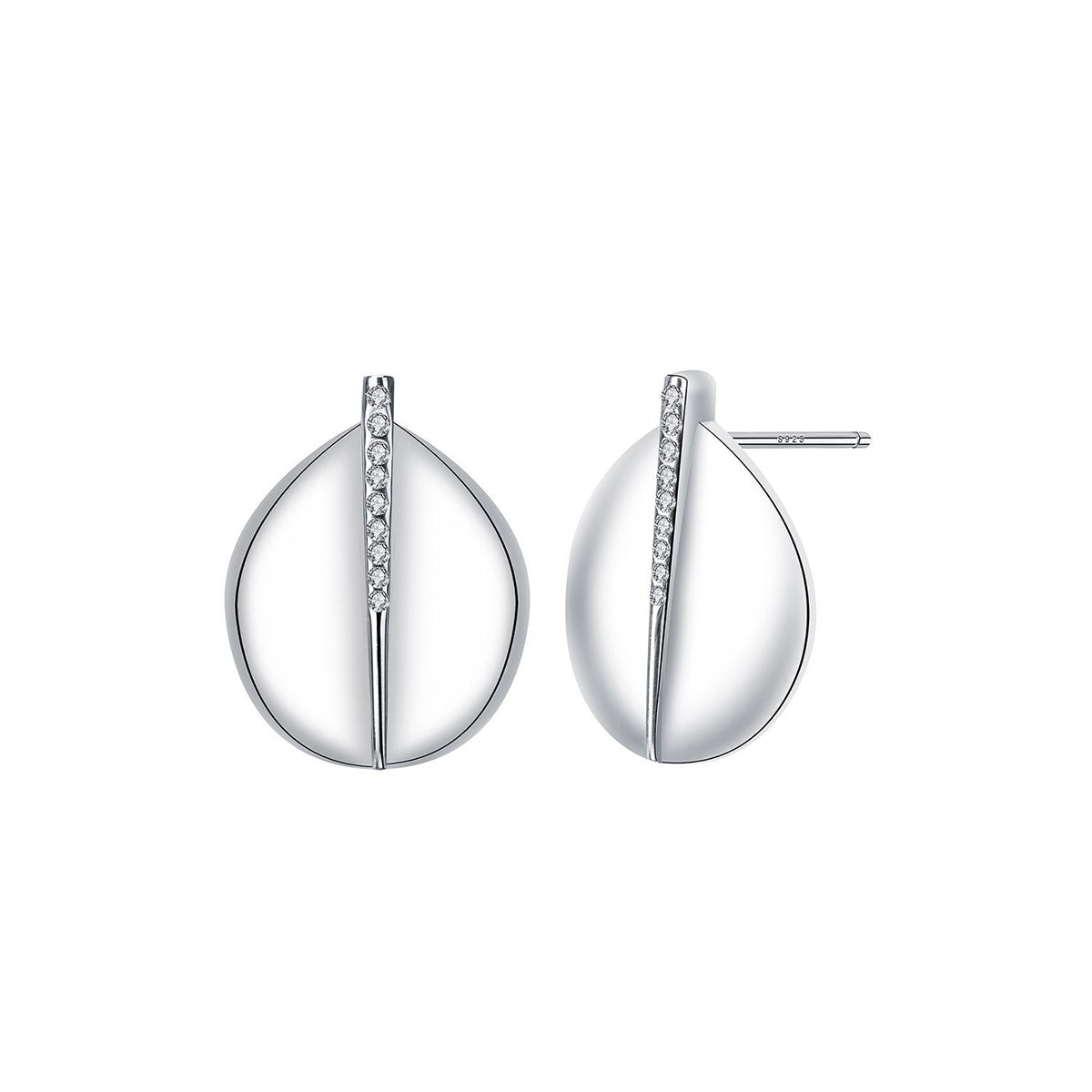 Copper With Silver Plated Fashion Jewelry Earrings