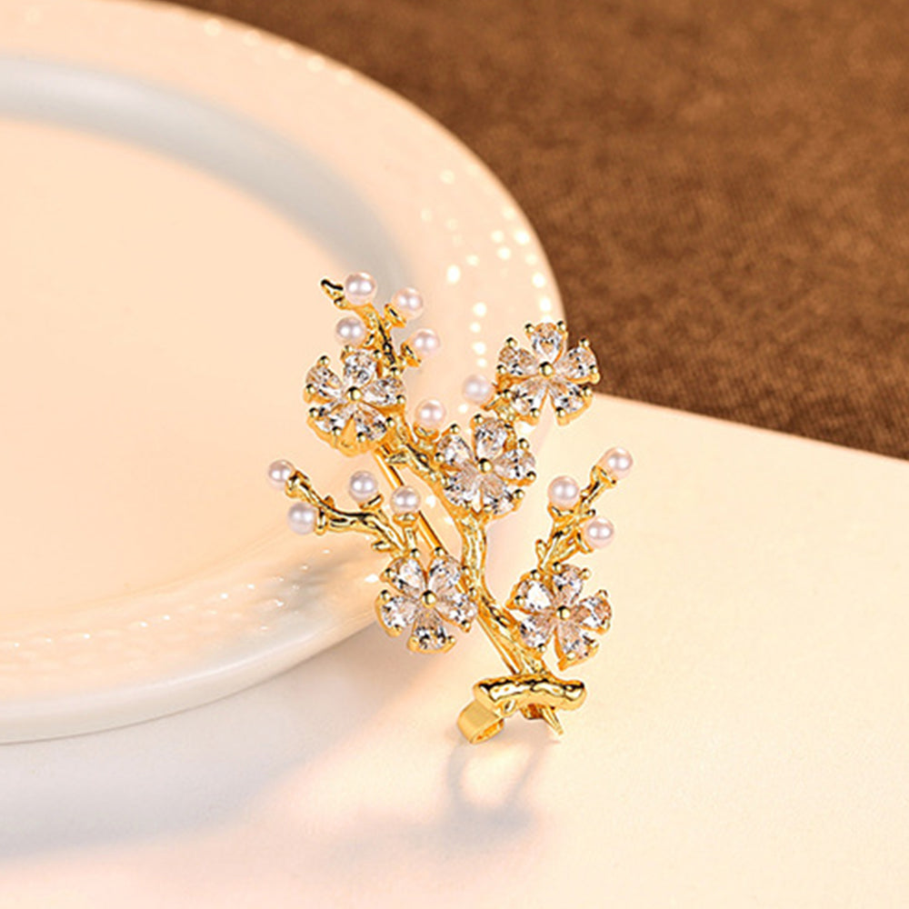 925 Sterling Silver Brooch Fashion Jewelry Gift for Women Girls