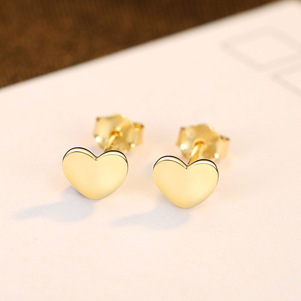 925 Sterling Silver Heart Earrings Fashion Jewelry Gift for Women Girls