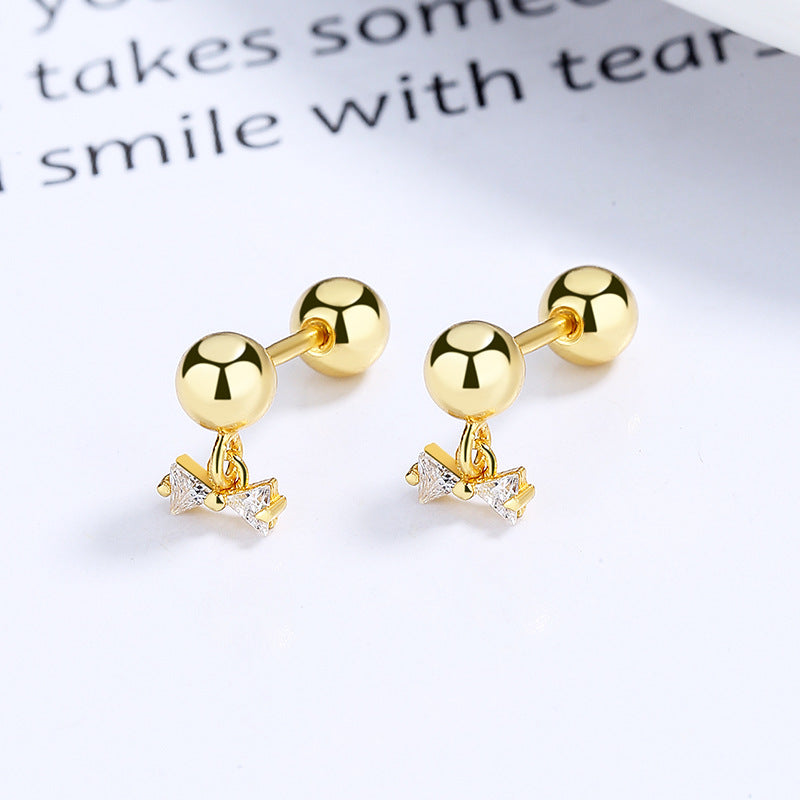 925 Sterling Silver Screw Back Stud Earrings