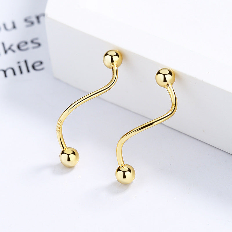 925 Sterling Silver Screw Back Stud Earrings