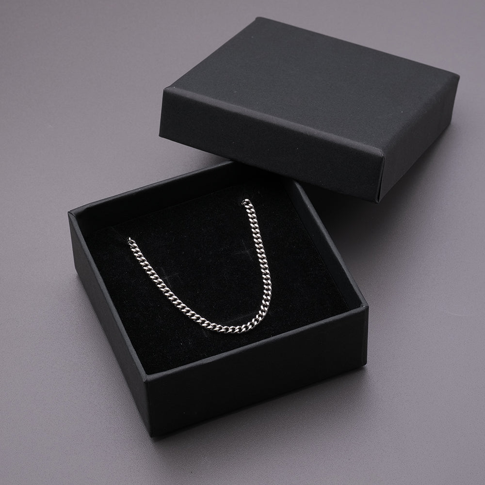 Women Men Classic Cuban 304L Titanium Steel Chain Necklace 3/5mm