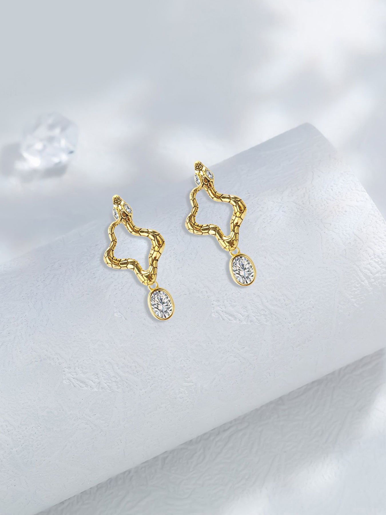 Snake Design Earrings, Fashionable Jewelry for Women & Girls, Trendy All-match & Exquisite Jewelry for Birthday Gift