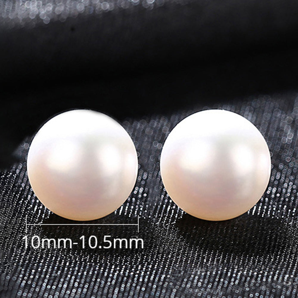 925 Sterling Silver Natural Pearl Drop Earrings Fashion Jewelry Gift for Women Girls