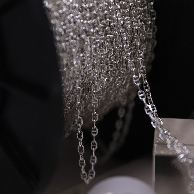 925 Sterling Silver Marina Chain 2.0mm 2.5mm 3.8mm