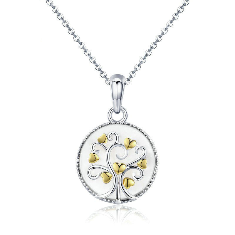 925 Sterling Silver Tree of Life Fashion Necklace