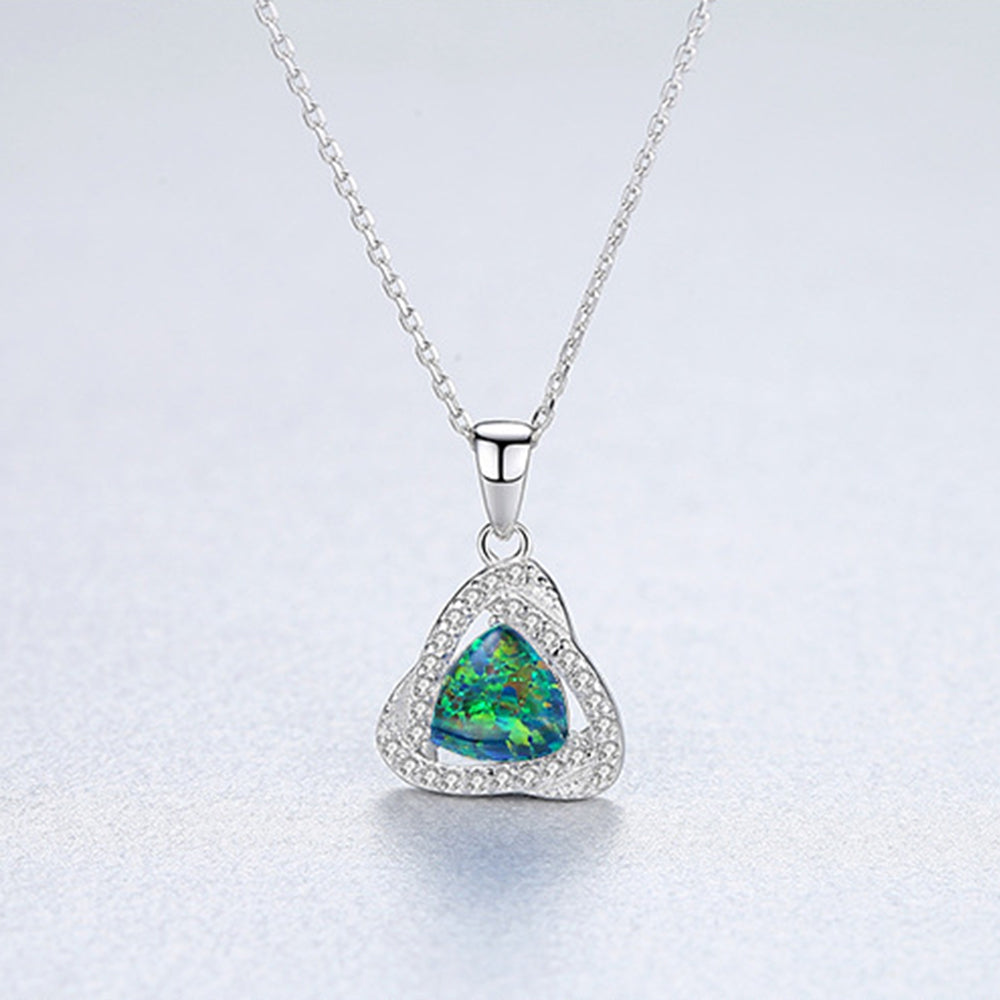 925 Sterling Silver Heart Necklace Fashion Jewelry Gift for Women Girls