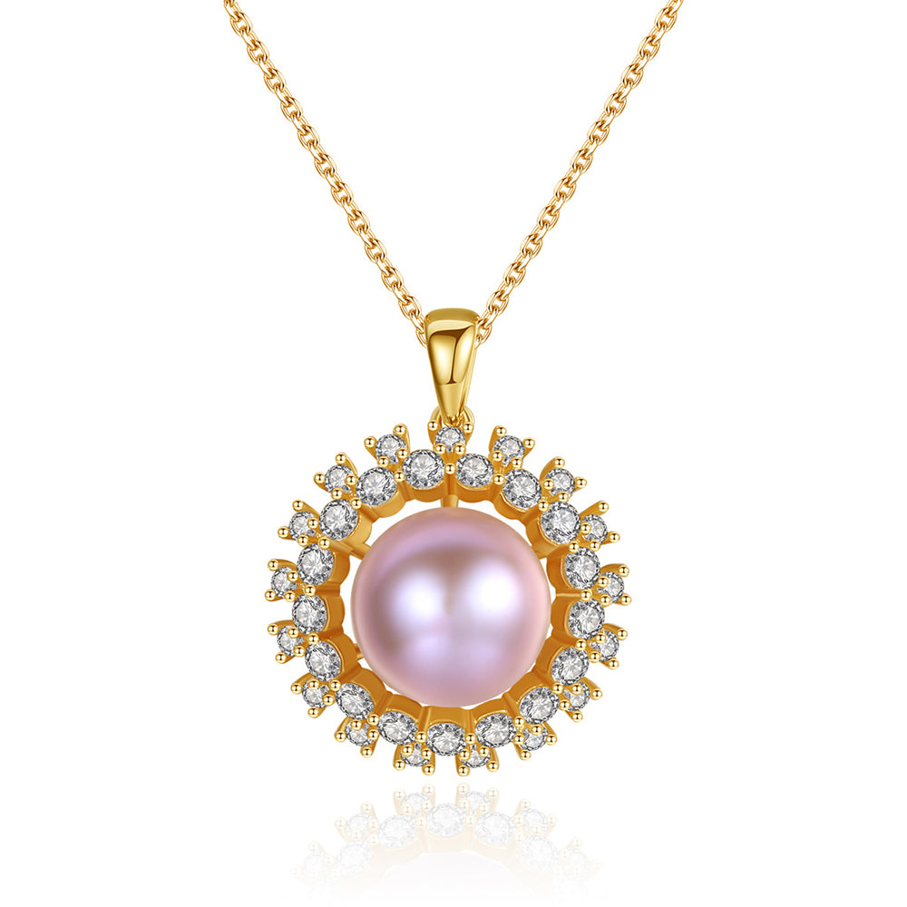 925 Sterling Silver Natural Pearl Drop Necklace Fashion Jewelry Gift for Women Girls
