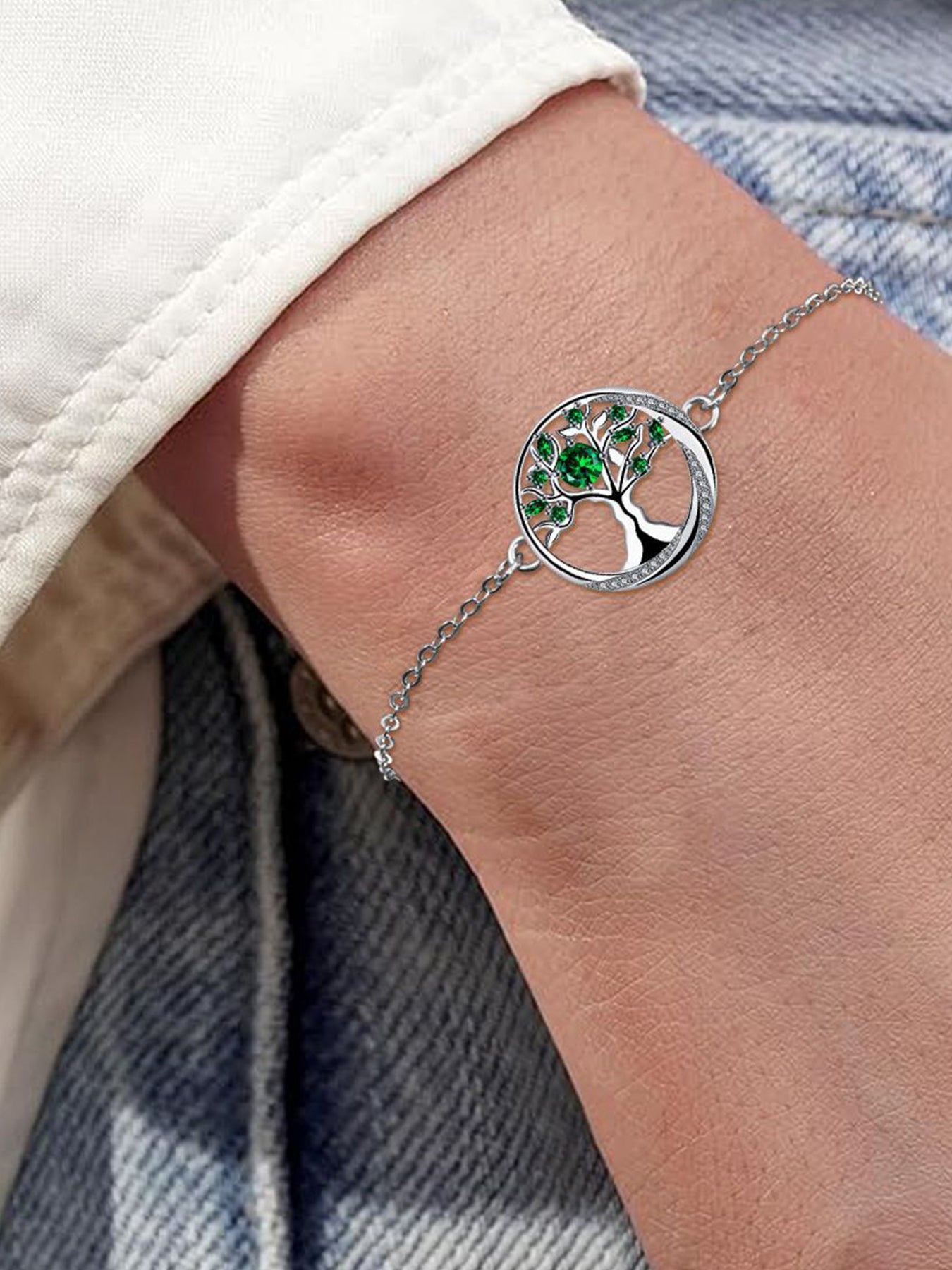 Tree Of Life Design Bracelet, Fashionable Jewelry for Women & Girls, Trendy All-match & Exquisite Jewelry for Birthday Gift