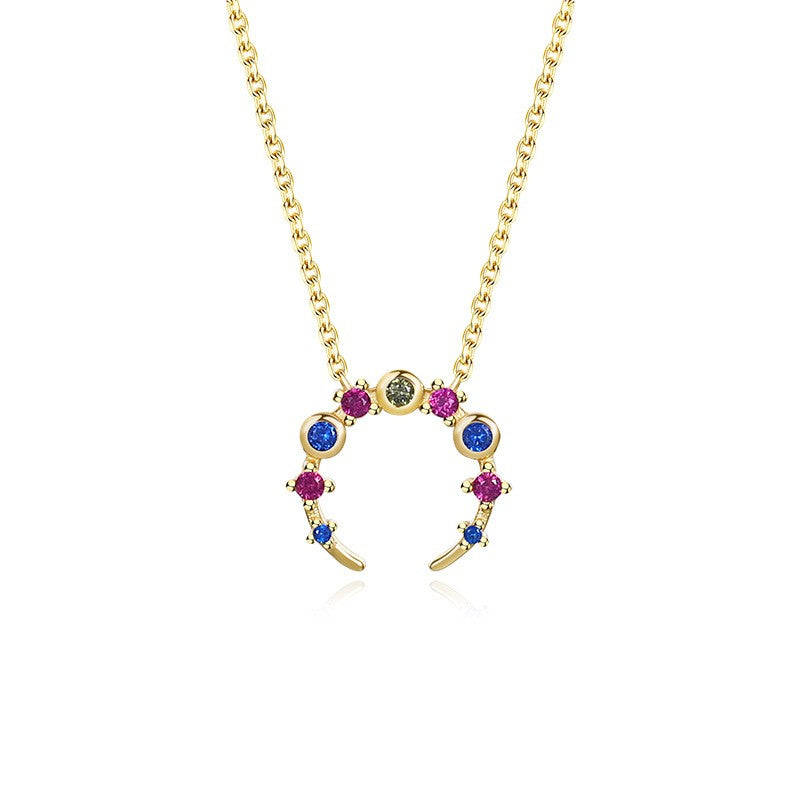 925 Sterling Silver Zircon Pendant Necklace