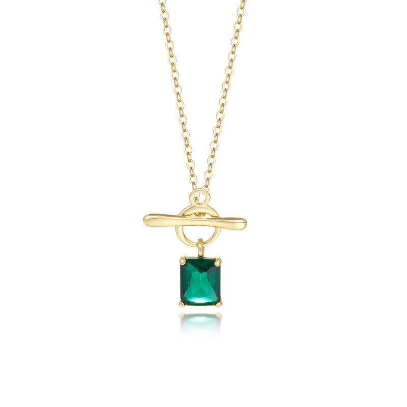 925 Sterling Silver Zircon Pendant Necklace