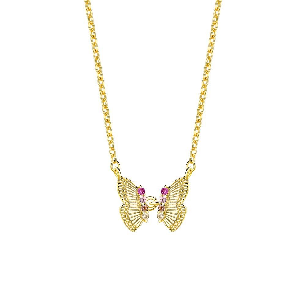 925 Sterling Silver Butterfly Pendant Necklace