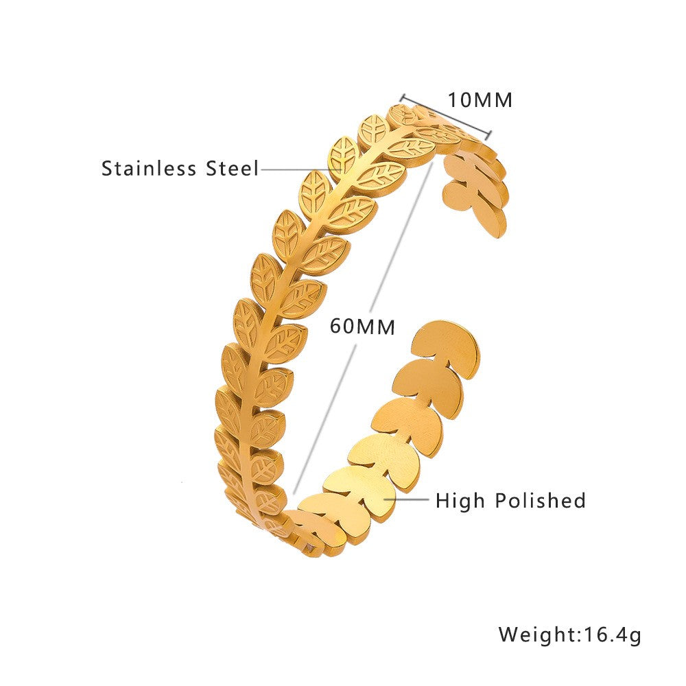 Stainless Steel Minimalist Fashion Bangle