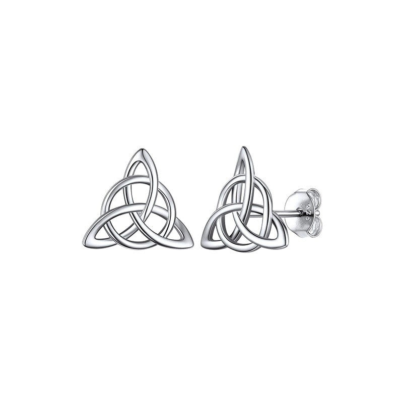 925 Sterling Silver Celtic knots Stud Earrings