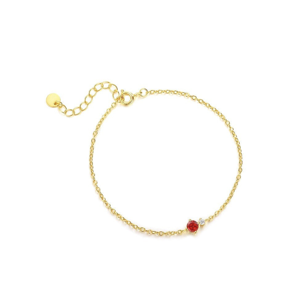 925 Sterling Silver Zircon Fashion Bracelet