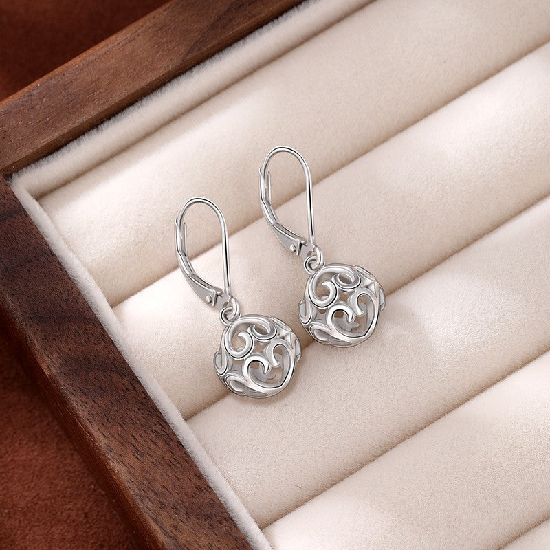 925 Sterling Silver Heart Huggie Earrings