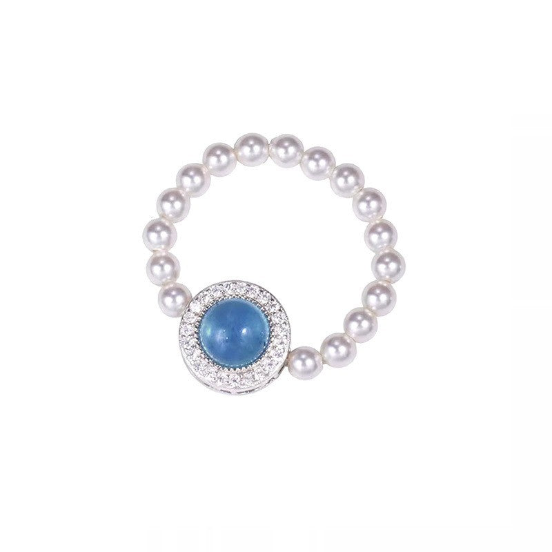 925 Sterling Silver Nature Stone Fashion Ring