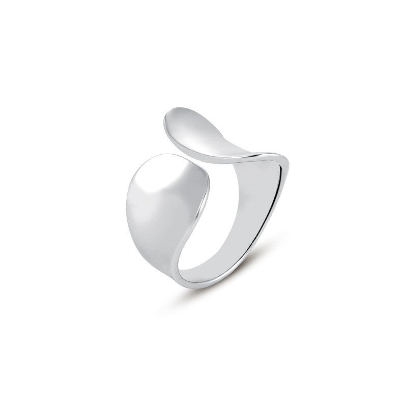 925 Sterling Silver Irregular Fashion Open Ring