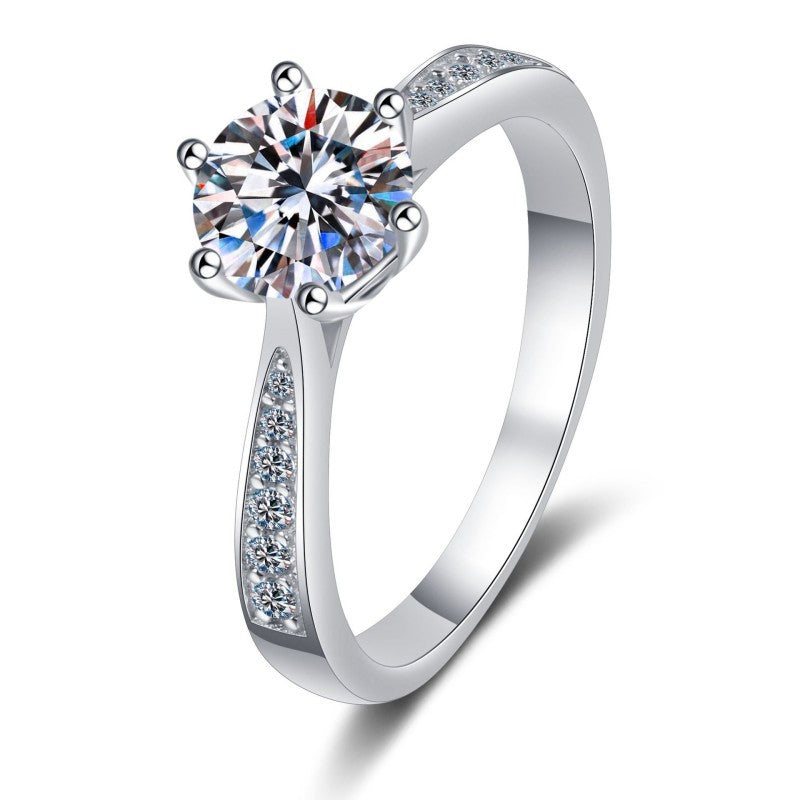 925 Sterling Silver Elegant Cubic Zirconia Fashion Ring