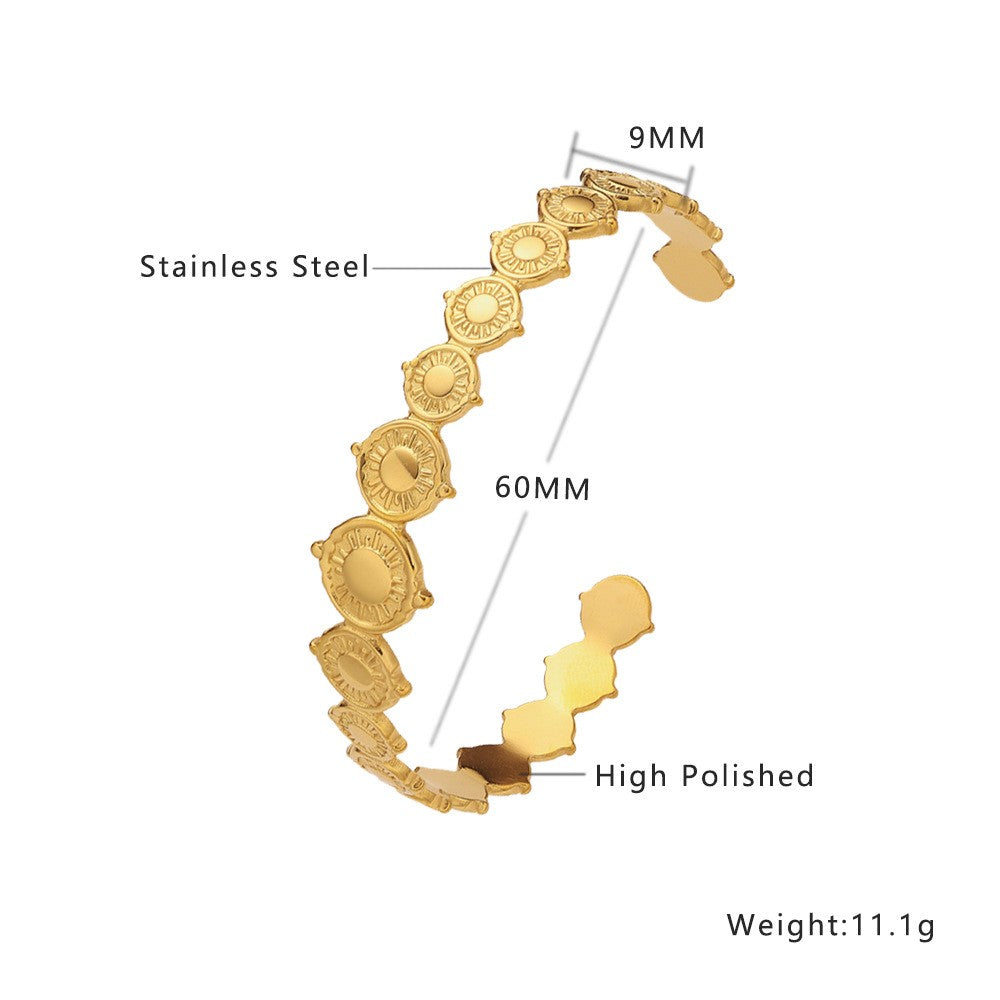 Stainless Steel Jewelry Minimalist Fashion Bangle
