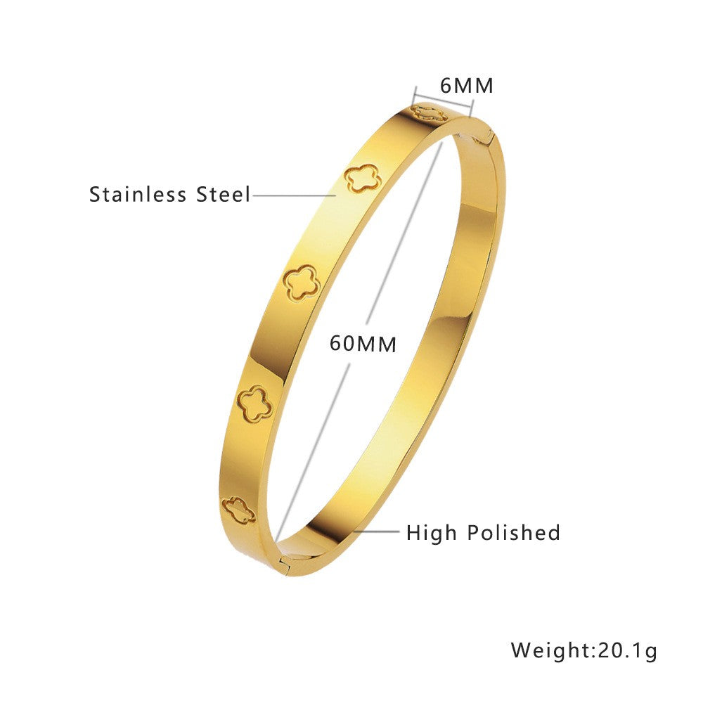 Stainless Steel Minimalist Fashion Bangle