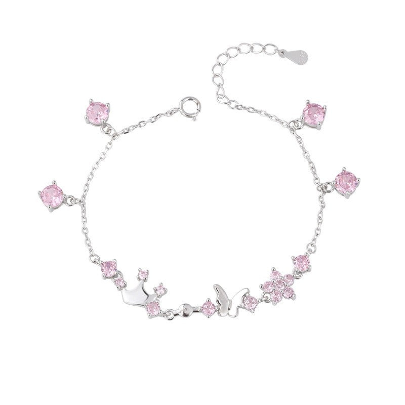 925 Sterling Silver Butterfly Fashion Bracelet