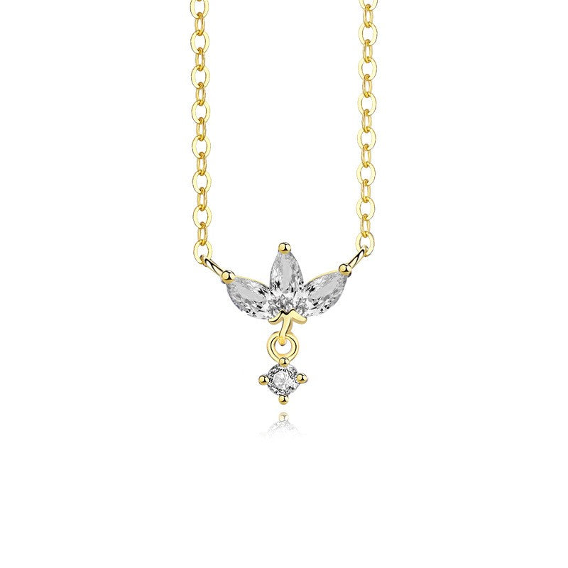 925 Sterling Silver Zircon Pendant Necklace
