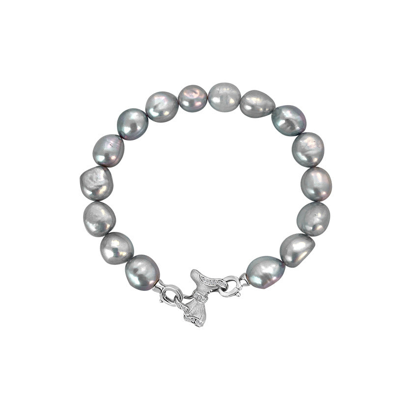 925 Sterling Silver Pearl Fashion Bracelet