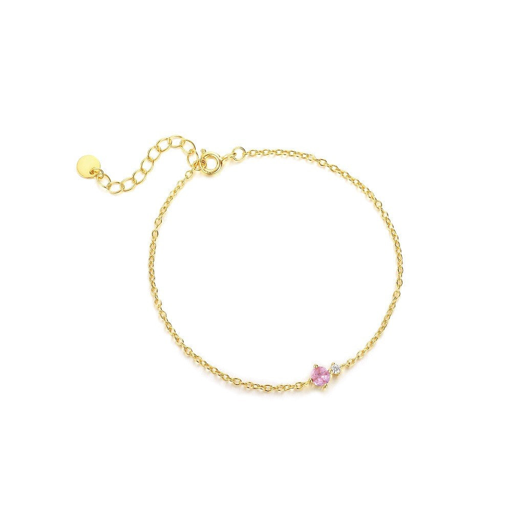 925 Sterling Silver Zircon Fashion Bracelet