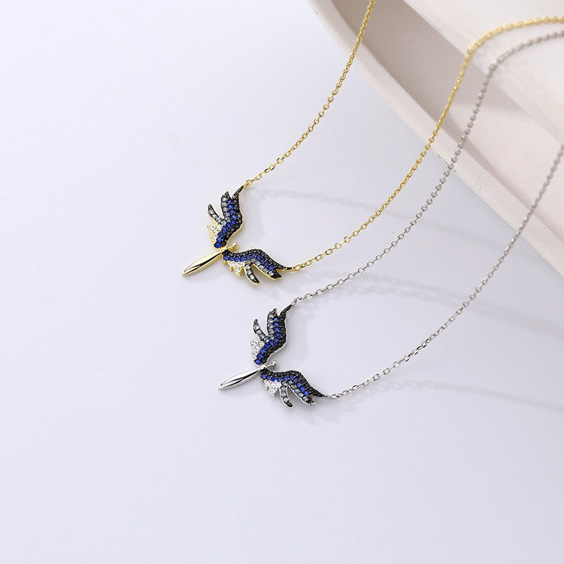925 Sterling Silver Zircon Pendant Necklace