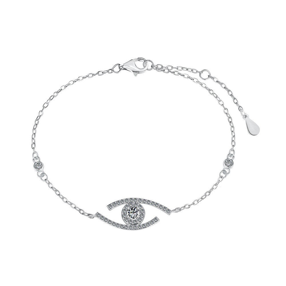 925 Sterling Silver Evil Eye Fashion Bracelet