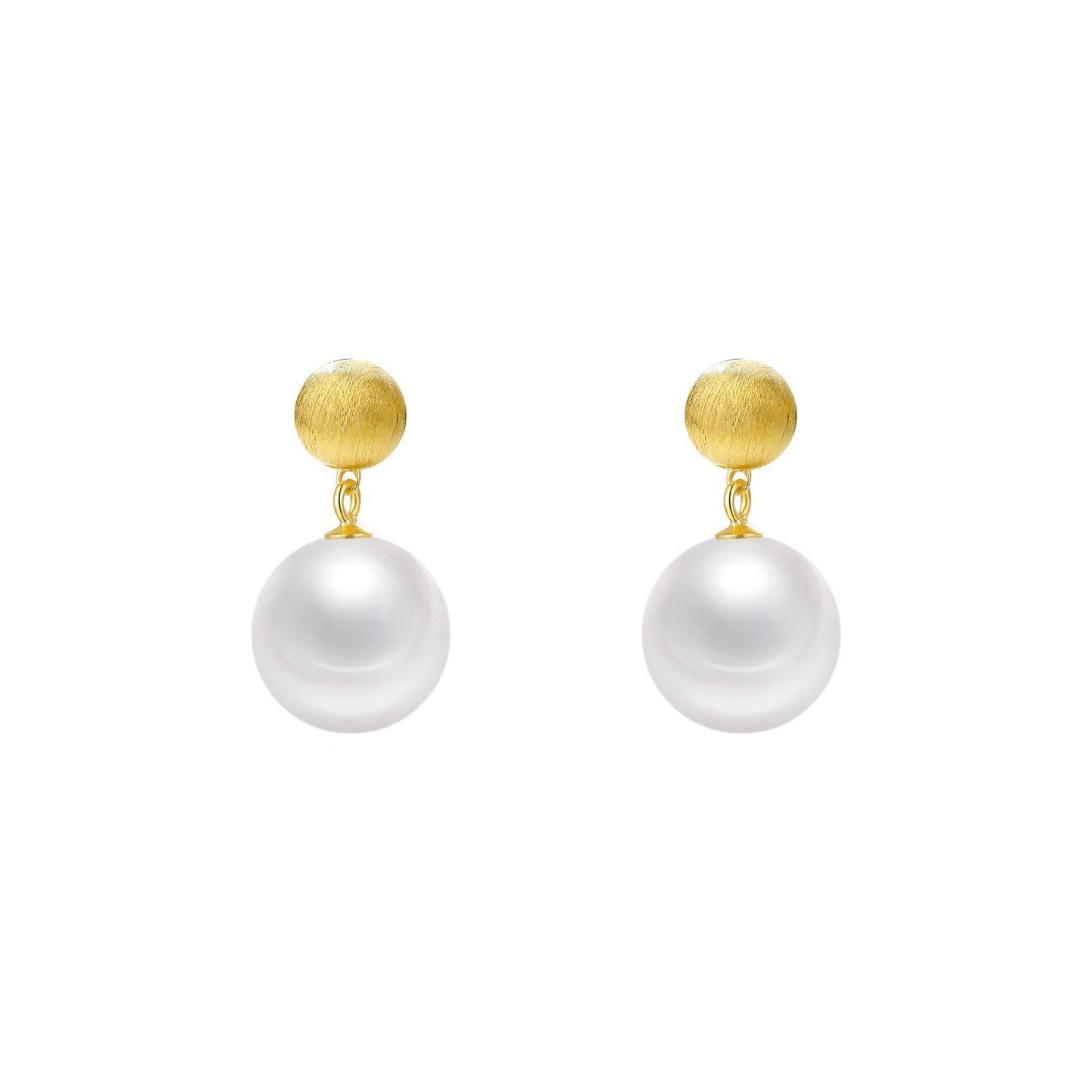 925 Sterling Silver Pearl Earrings Fashion Jewelry Gift for Women Girl