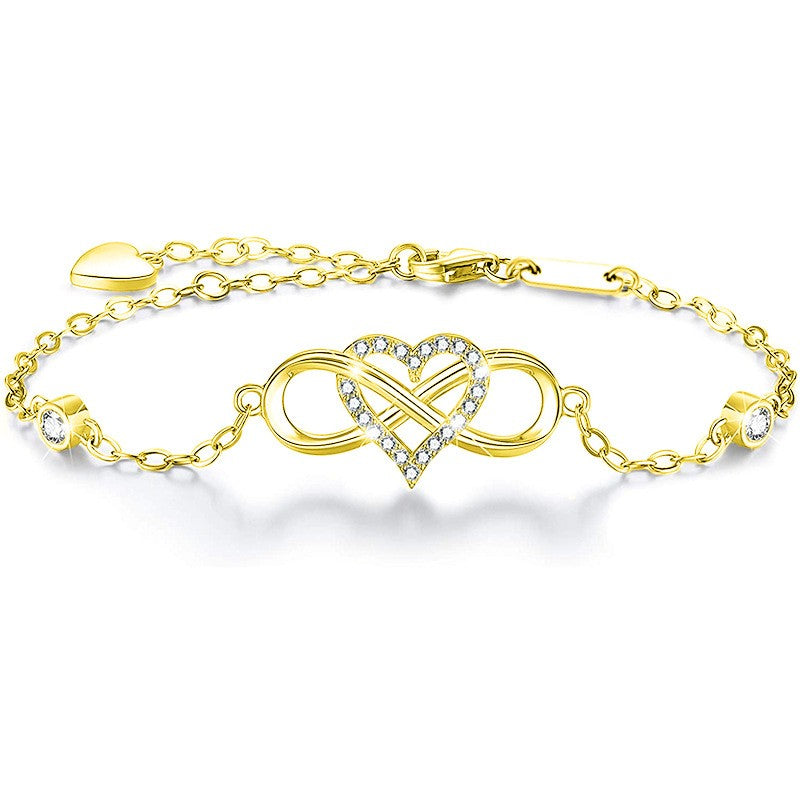 925 Sterling Silver Infinity Fashion Bracelet