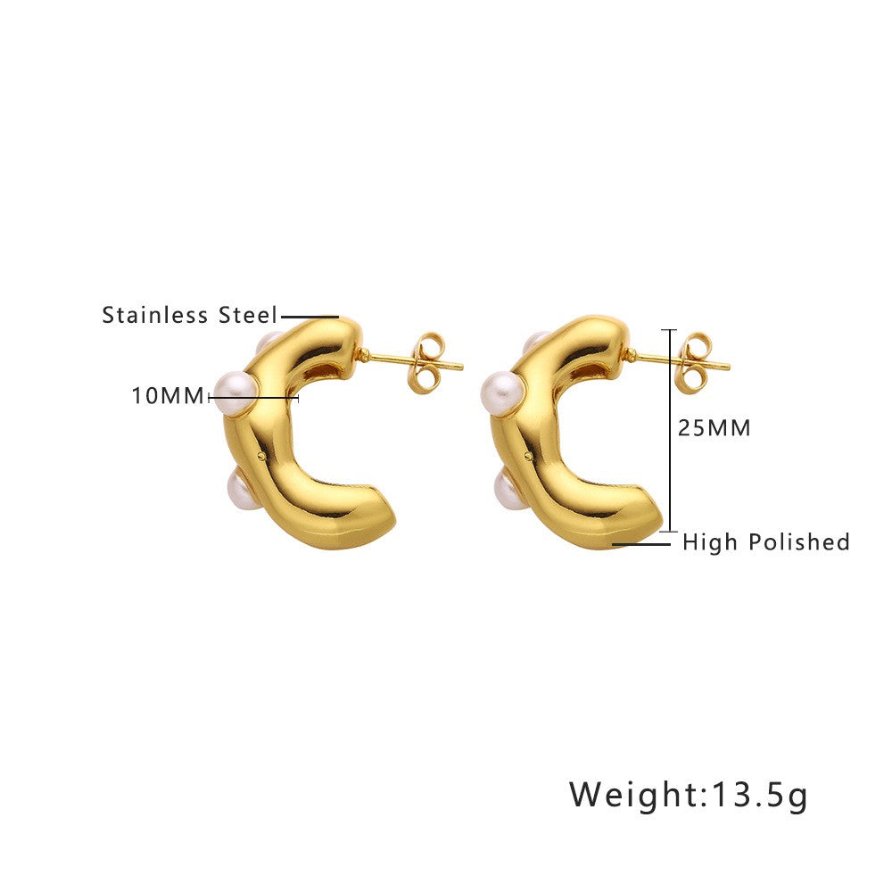 Stainless Steel Jewelry Fashion Earrings