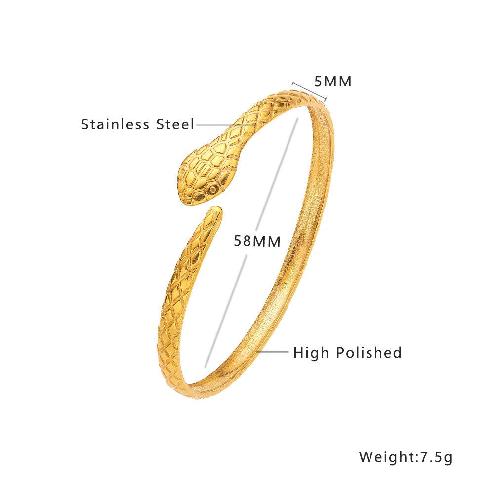 Stainless Steel Minimalist Fashion Bangle
