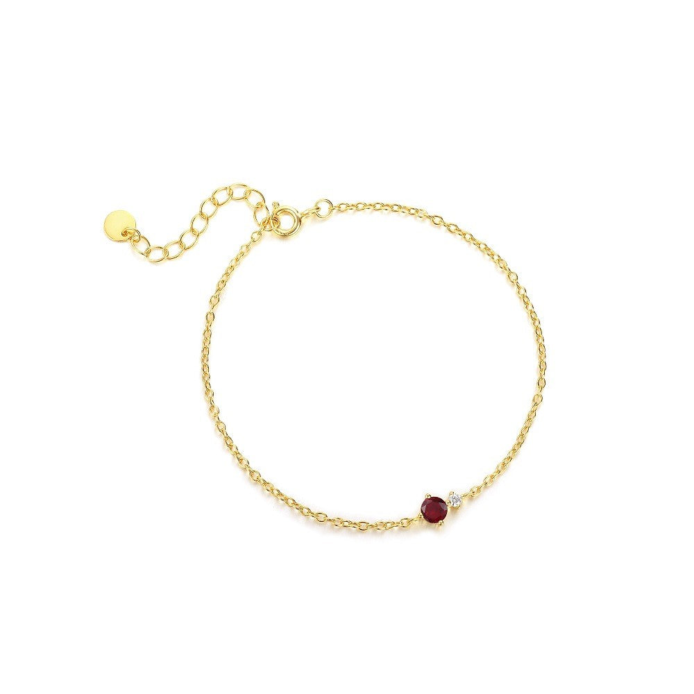 925 Sterling Silver Zircon Fashion Bracelet